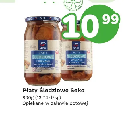 Płaty śledziowe Seko opiekane w zalewie octowej promocja w Limonka