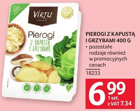 Pierogi z kapustą i grzybami Virtu promocja w Selgros