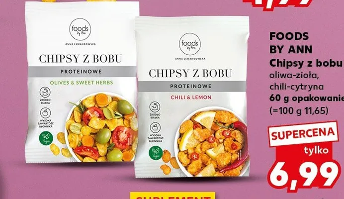 Chipsy z bobu FOODS BY ANN chili-cytryna promocja w Kaufland