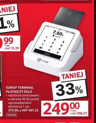 Terminal płatniczy SumUp Solo promocja w Selgros