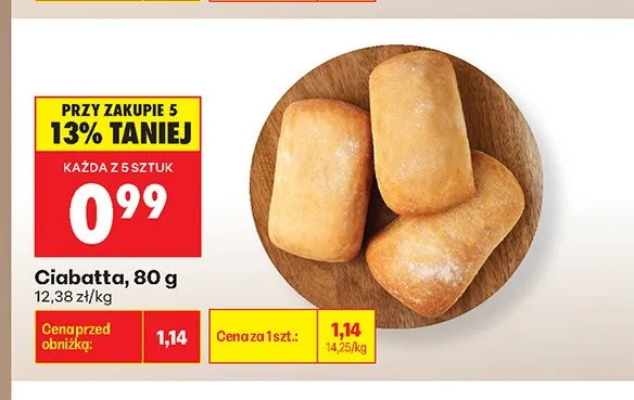 Ciabatta promocja w Biedronka