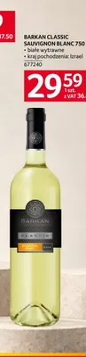 Wino białe Barkan Classic Sauvignon Blanc wytrawne promocja w Selgros