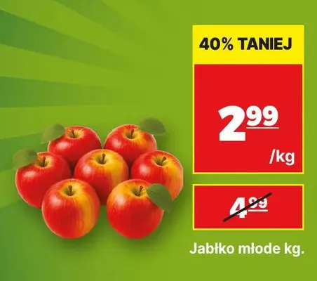 Jabłka młode promocja w API Market
