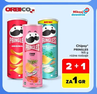 Chipsy Pringles Original promocja w Carrefour Market