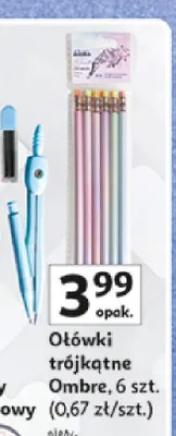 Ołówki trójkątne Ombre Erema promocja w Auchan