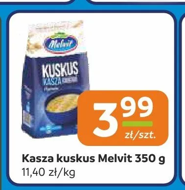 Kasza kuskus Melvit 350g promocja w Społem Częstochowa