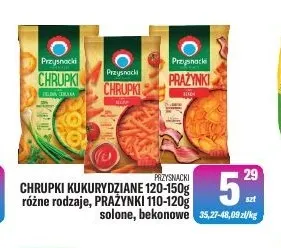 Chrupki kukurydziane prażynki Przysnacki promocja w Tomi Markt