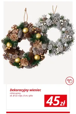 Dekoracyjny wieniec promocja w KiK