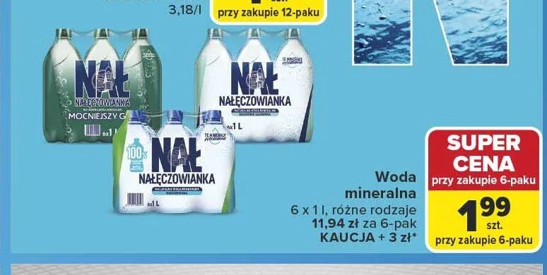 Woda mineralna Nałęczowianka niegazowana promocja w Carrefour