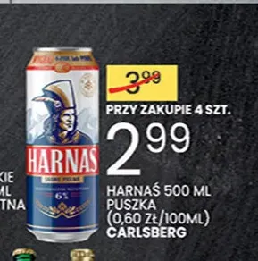 Piwo Harnaś promocja w Wafelek