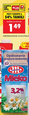Mleko UHT 3,2% Łączka promocja w Biedronka