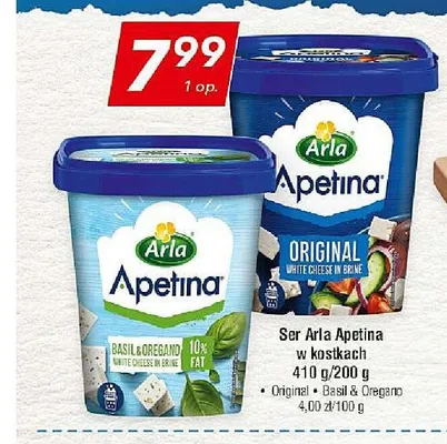 Ser w kostkach Arla Apetina Original promocja w LEWIATAN