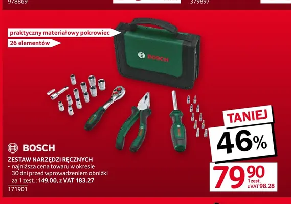 Zestaw narzędzi ręcznych Bosch promocja w Selgros
