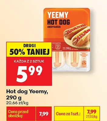 Hot dog amerykański promocja w Biedronka