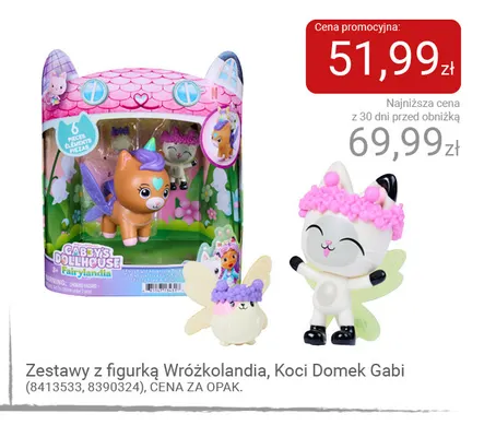 Zestawy z figurką Wróżkolandia Koci Domek Gabi promocja w Smyk