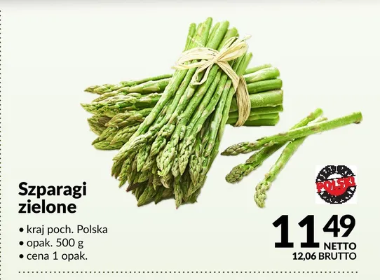 Szparagi zielone promocja w Makro