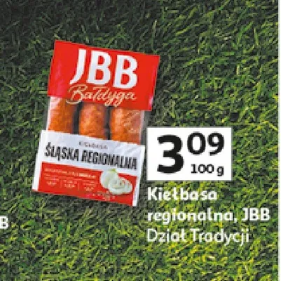 Kiełbasa regionalna JBB promocja w Auchan