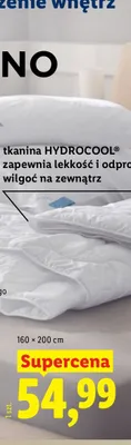 Kołdra z tkaniną Hydrocool 160x200 cm promocja w Lidl