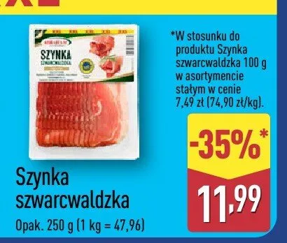 Szynka szwarcwaldzka promocja w Aldi
