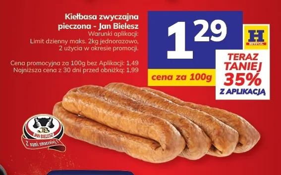 Kiełbasa zwyczajna pieczona Jan Bielesz promocja w Hitpol