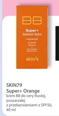 Krem BB Super+ Orange do cery tłustej, poszarzałej z przebarwieniami z SPF50 promocja w Hebe