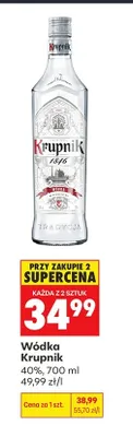 Wódka Krupnik promocja w Biedronka
