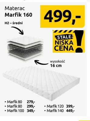 Materac Marfik 80 promocja w Black Red White