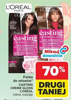 Farba do włosów Casting Creme Gloss różne rodzaje promocja w Carrefour