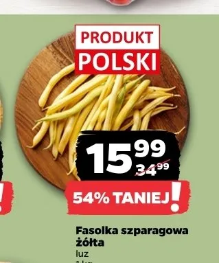 Fasolka szparagowa żółta promocja w Netto