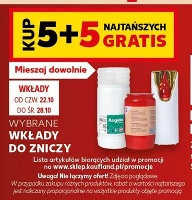 Wkłady do zniczy promocja w Kaufland
