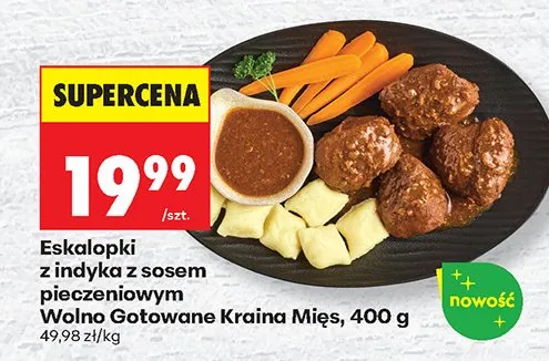 Eskalopki z indyka z sosem pieczeniowym promocja w Biedronka