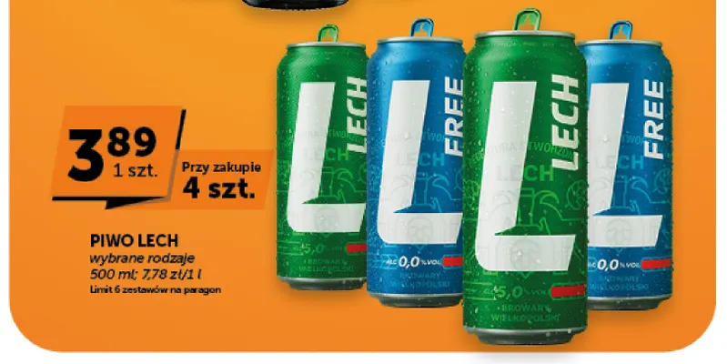 Piwo Lech promocja w ABC
