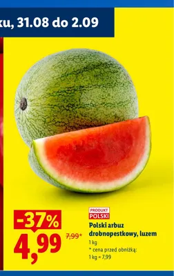 Arbuz drobnopestkowy polski promocja w Lidl