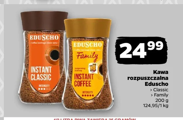 Kawa rozpuszczalna Eduscho Classic promocja w Netto