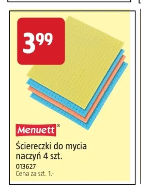 Ściereczki do mycia naczyń 4-pak Menuett promocja w Jula