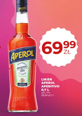 Likier Aperol Aperitivo promocja w Duży Ben