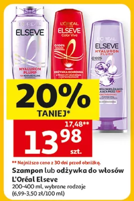 Szampon do włosów L'Oréal Elseve promocja w Auchan