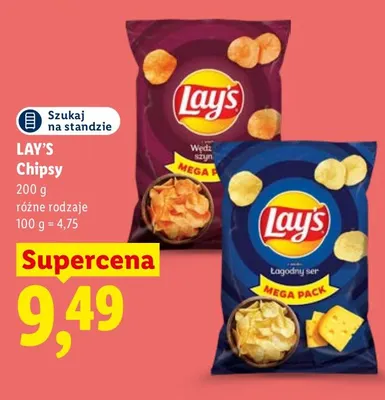 Chipsy łagodny ser Lay's promocja w Lidl