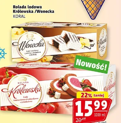 Rolada lodowa Królewska/Wenecka promocja w Prim Market