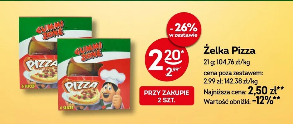 Żelka Pizza Gummi Zone promocja w Żabka