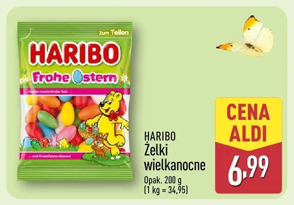 Żelki wielkanocne promocja w Aldi