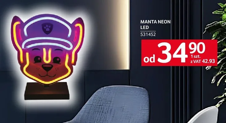 Manta neon LED promocja w Selgros