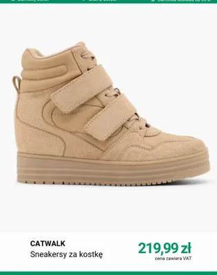 Sneakersy za kostkę Catwalk promocja w Deichmann