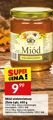 Miód wielokwiatowy Złote Łąki promocja w Twój Market