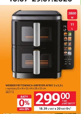 Frytownica beztłuszczowa Webber Airfryer AF901 promocja w Selgros