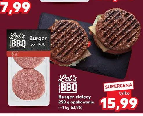 Burger cielęcy Let's BBQ promocja w Kaufland