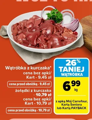 Wątróbka z kurczaka promocja w Carrefour