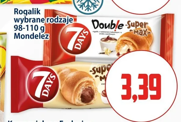 Rogalik 7 Days Super Max 98-110g promocja w Kupiec