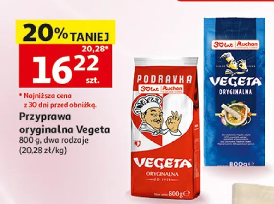 Przyprawa oryginalna Vegeta promocja w Auchan