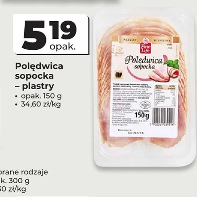Polędwica sopocka w plastrach Fine Life promocja w Odido